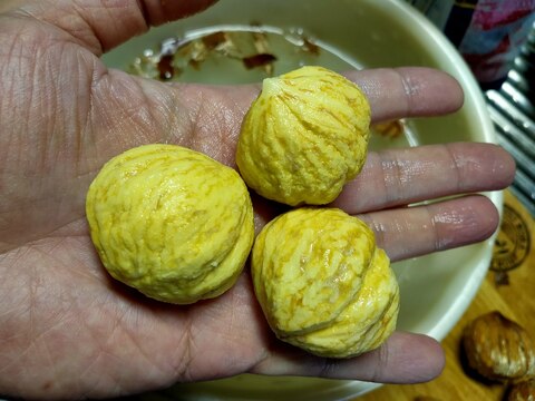 栗のむき方 王冠を使ってキレイにむこう!